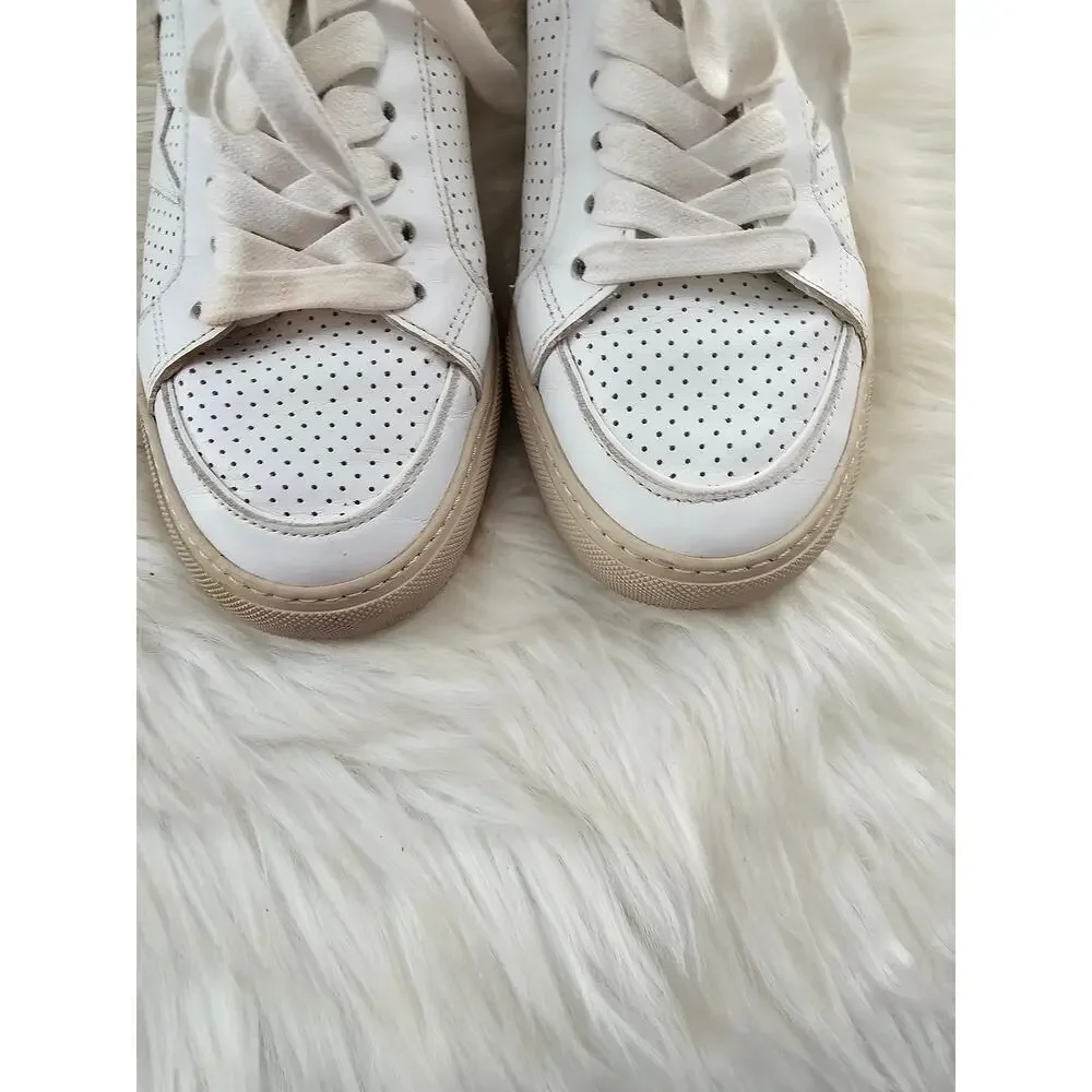 Zodic & Voltaire Womens white Sneakers leather lace up size 38 - Picture 4 of 9